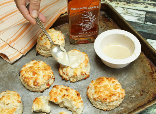 Runamok Maple - Recipe Apricot Scones with Ginger Maple Glaze