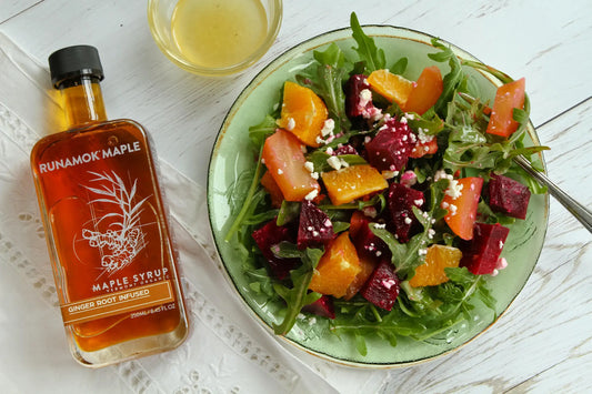 Runamok Maple - Recipe Beet, Arugula and Citrus Salad with Ginger Maple Vinaigrette
