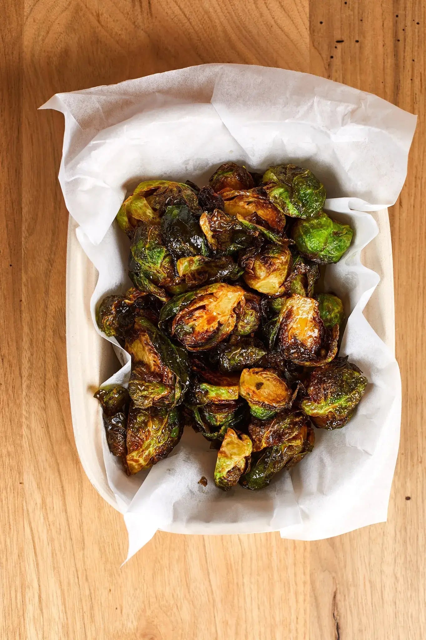 Runamok Maple - Recipe Fried Brussels Sprouts with a Maple-Cider Glaze