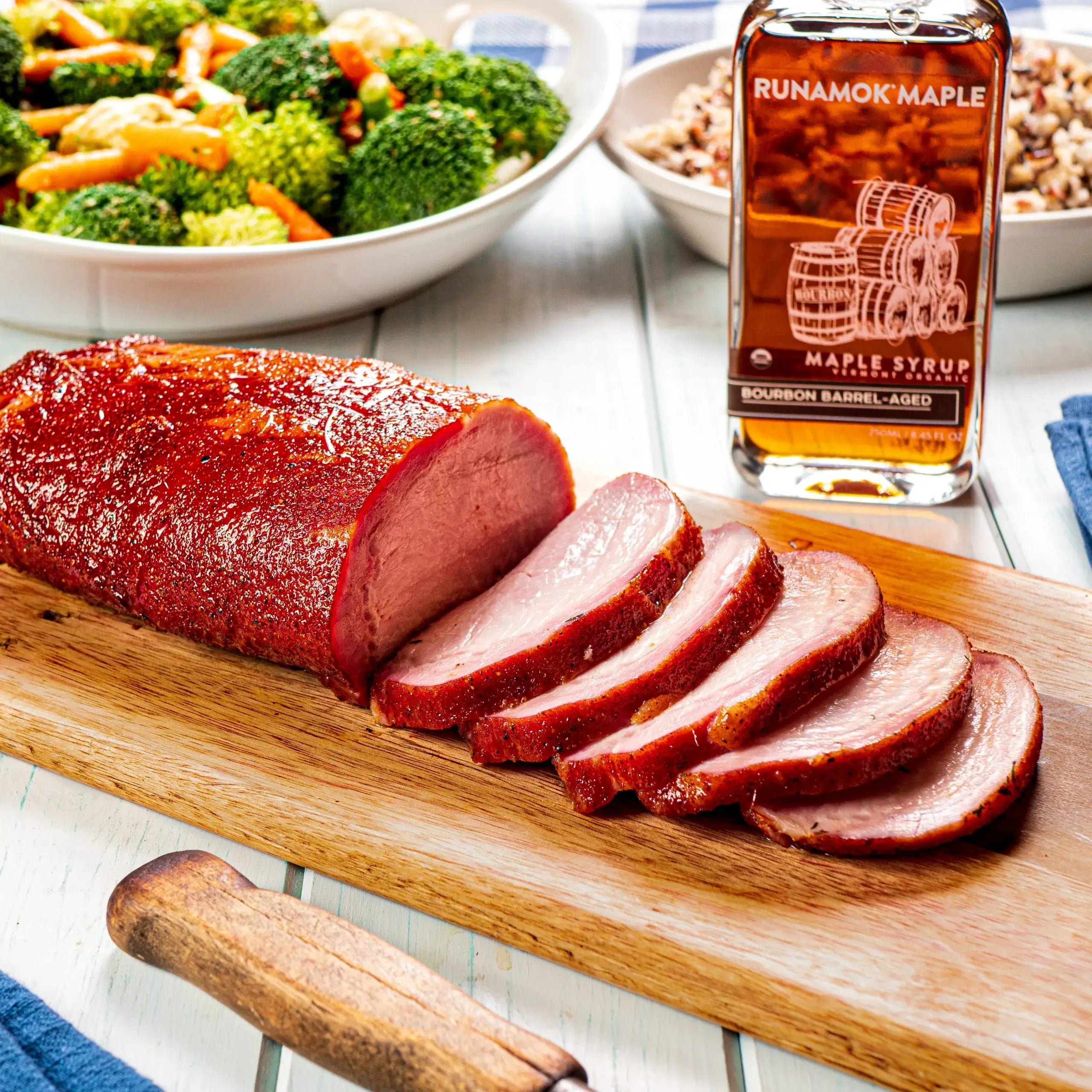 Runamok Maple - Recipe Glazed Pork Loin Roast with Bourbon Maple