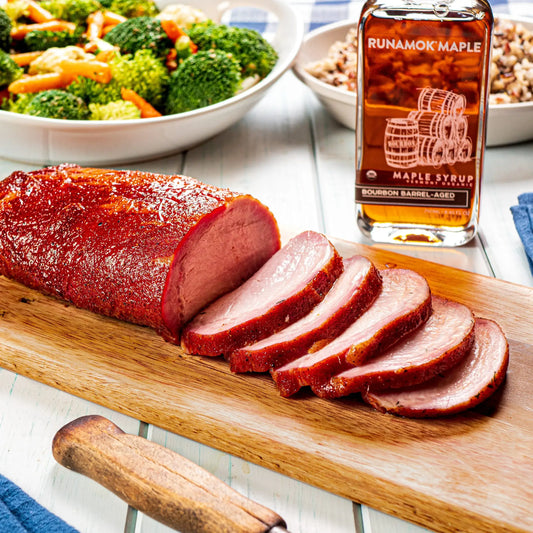 Runamok Maple - Recipe Glazed Pork Loin Roast with Bourbon Maple