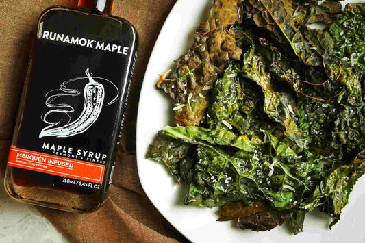 Runamok Maple - Recipe Kale Chips Glazed with Merquén and Parmesan