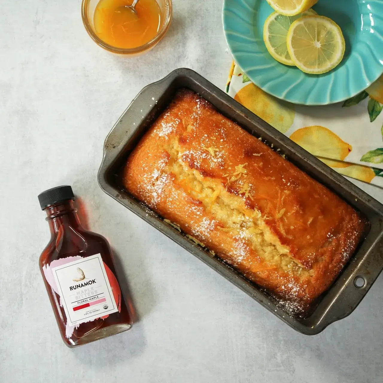 Runamok Maple - Recipe Lemon Cake with a Citrus Floral Glaze