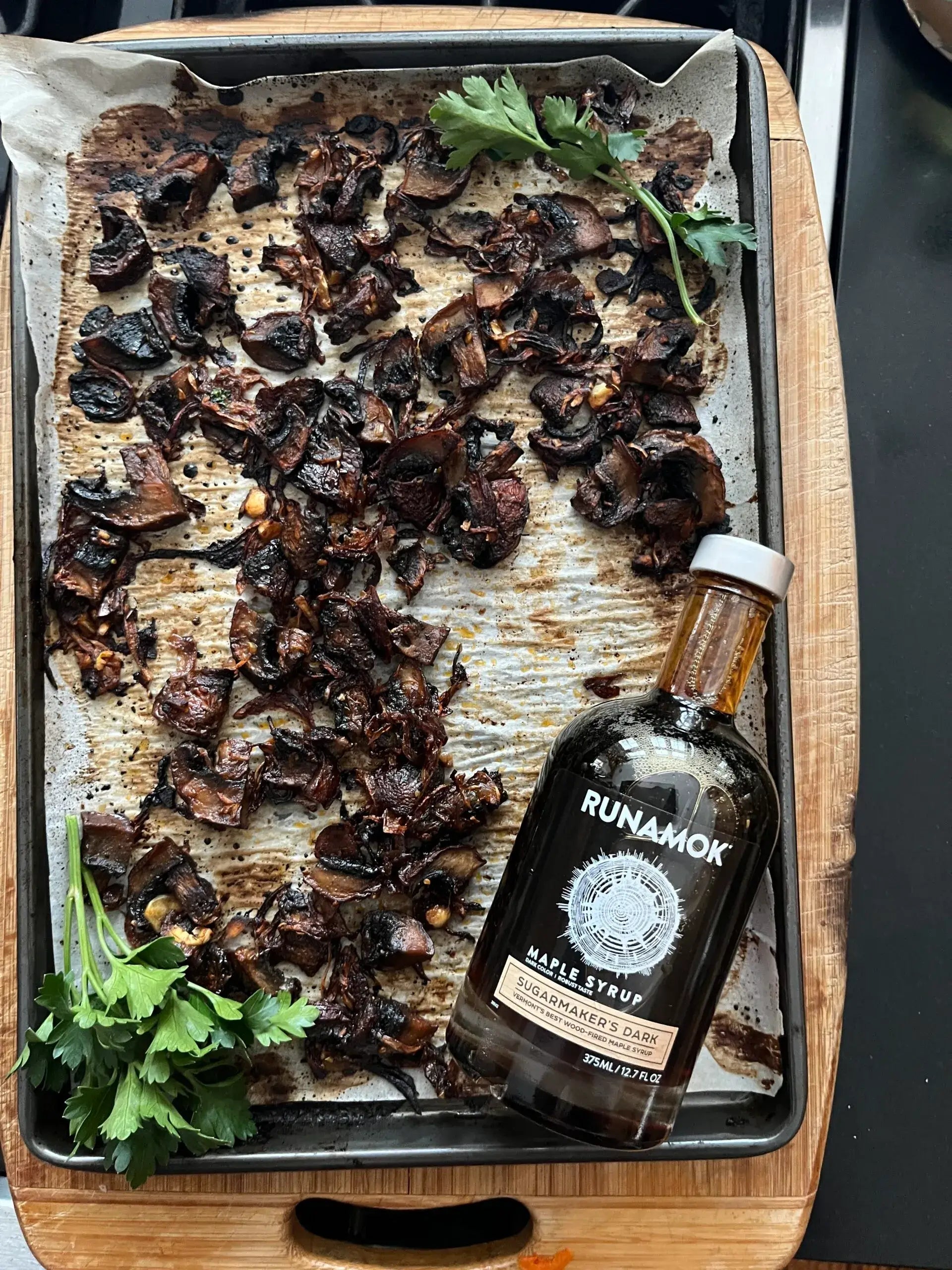 Runamok Maple - Recipe Spicy Maple Mushrooms