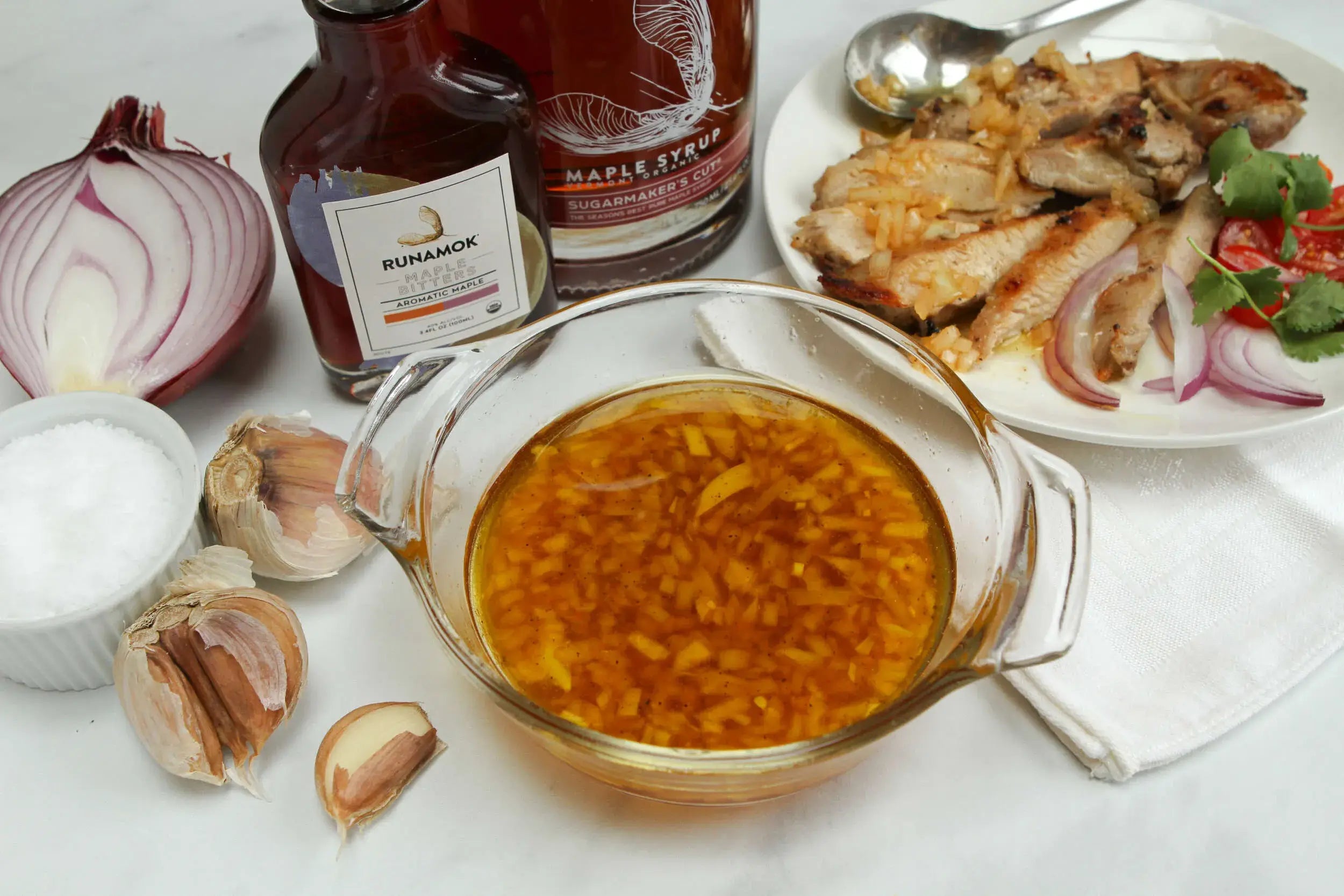 Runamok Maple - Recipe Sweet and Spicy Marinade with Aromatic Bitters
