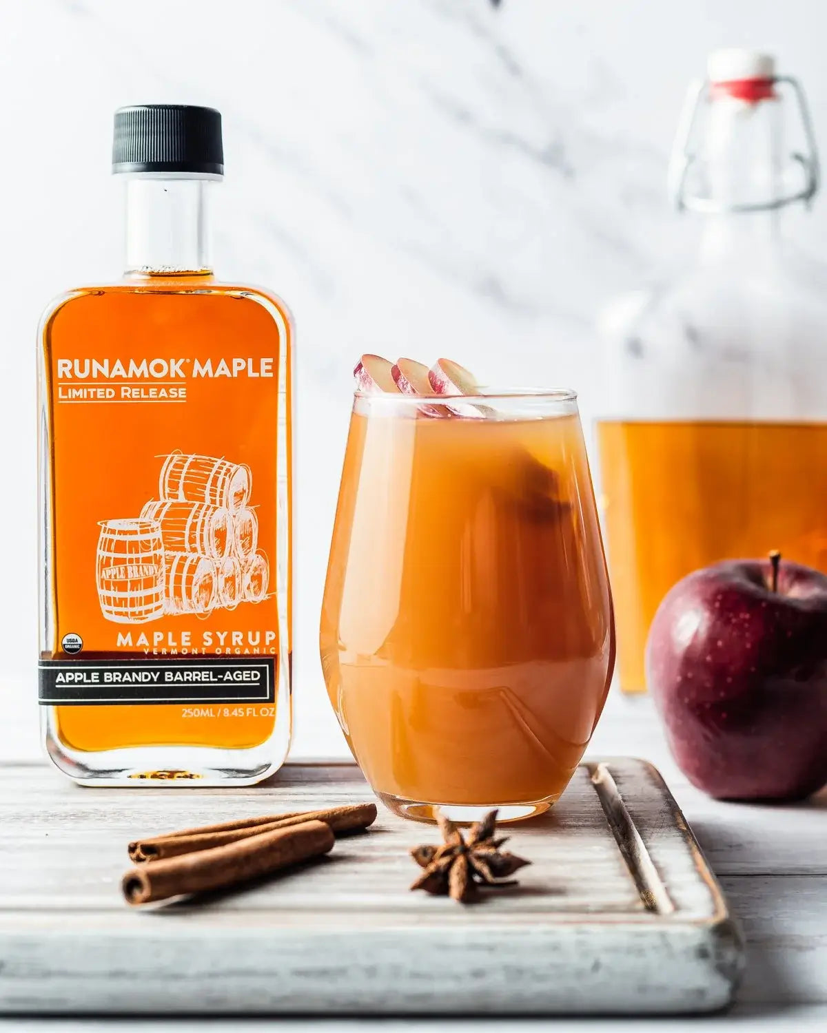 Runamok Maple Syrup - +Apple Brandy Barrel-Aged Maple Syrup - 3