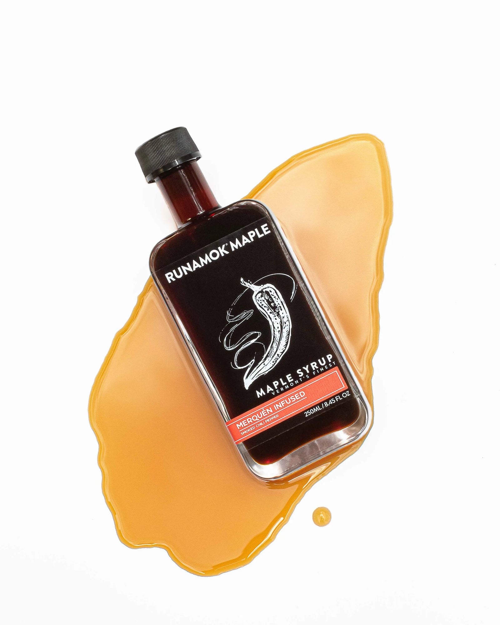 Hot + Spicy Maple Syrup (Smoked Chili Pepper Infused)