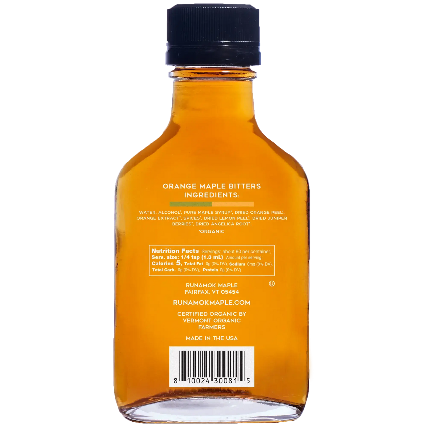 Runamok Maple Syrup - +Orange Maple Bitters - 7