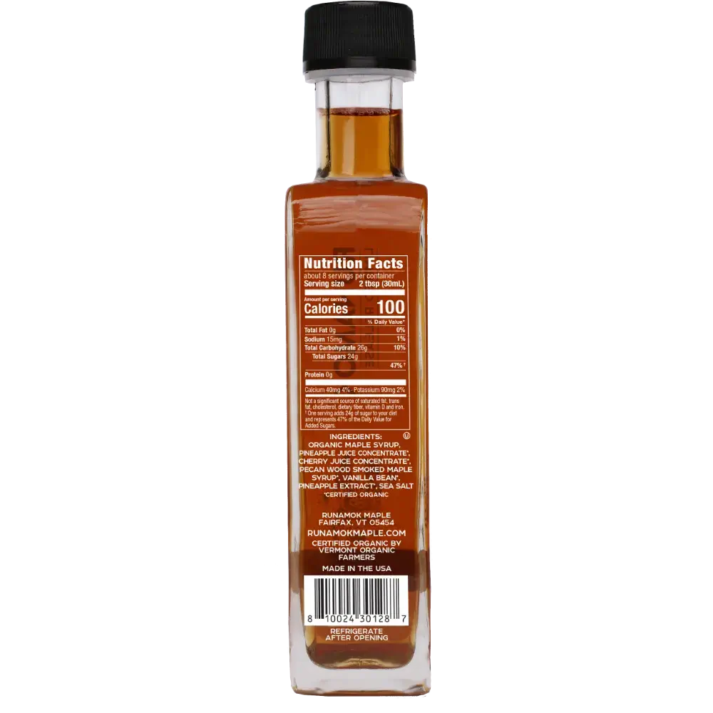 Runamok Maple Syrup - Pineapple Upside Down Infused Maple Syrup- 6
