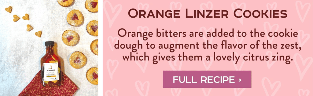 Valentines Orange Linzer