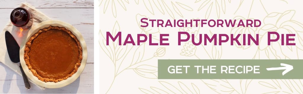Straightforward Maple Pumpkin Pie