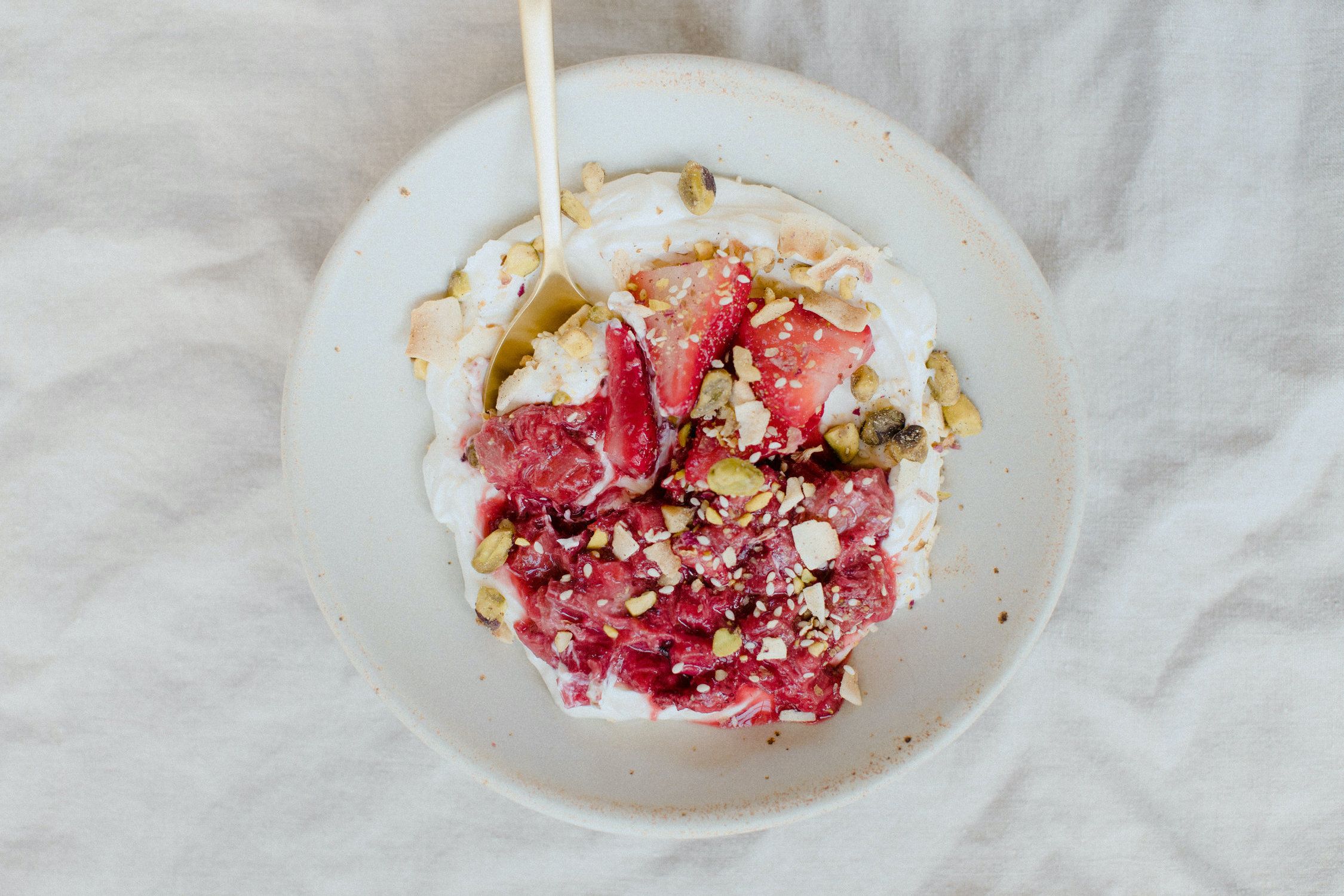 Coco et Sel Strawberry Rhubarb Compote