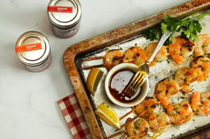 Grilled Shrimp with Hot Honey