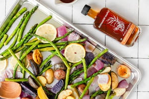 Sheet Pan Roasted Vegetables with Maple Glaze