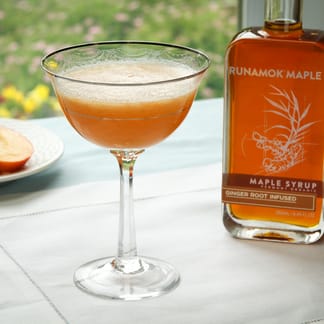 Ginger maple cocktails by Runamok Maple