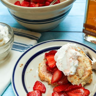 Strawberry shortcake and maple syrup by Runamok Maple