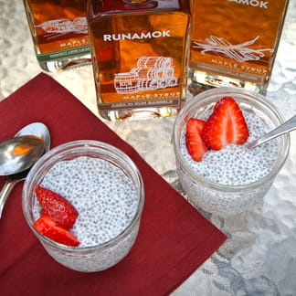 Chia Pudding with Maple Syrup by Runamok Maple