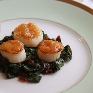 Maple syrup and scallops by Runamok Maple