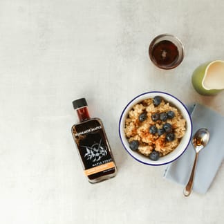 Oatmeal with Jasmine Infused Maple Syrup by Runamok Maple