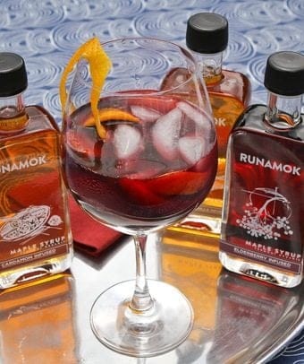 Maple syrup Sangria by Runamok Maple