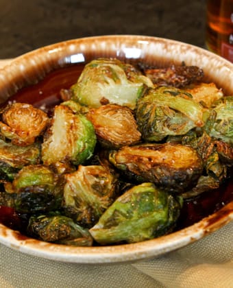 Roasted Brussel Sprouts with Maple Syrup by Runamok