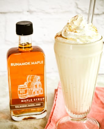 Maple syrup milkshake by Runamok Maple