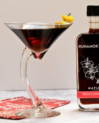 Hibiscus maple cocktails by Runamok Maple
