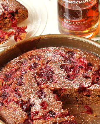 Cranberry Maple Gingerbread