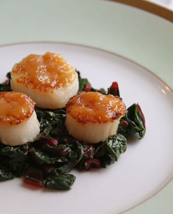 Maple syrup and scallops by Runamok Maple