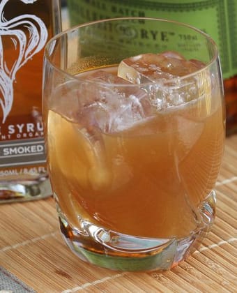 smokesmoked maple syrup cocktail by Runamok Maple