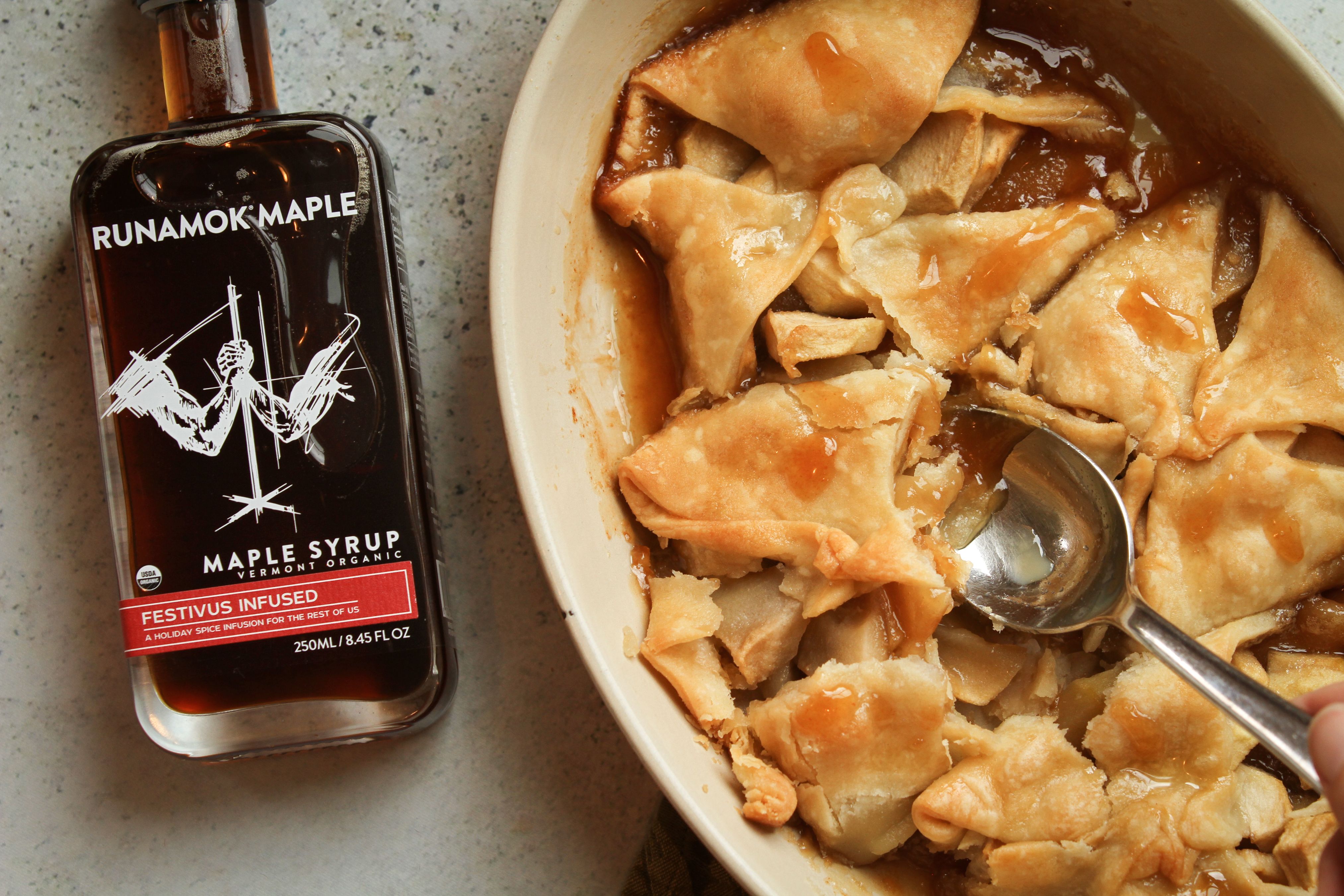 Apple snozgazzers made with Runamok maple syrup
