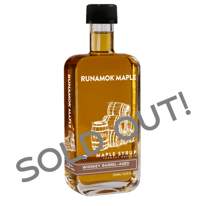 Whiskey Barrel aged Maple Syrup by Runamok