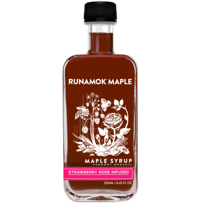 Strawberry Rose Infused Maple Syrup by Runamok Maple