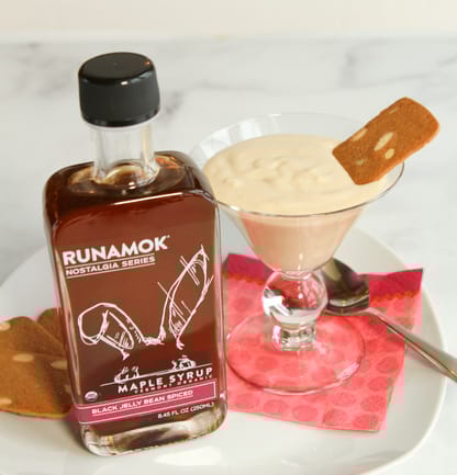 Black jelly Bean Spiced Maple Syrup by Runamok