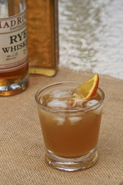 Smoked maple syrup cocktail by Runamok Maple