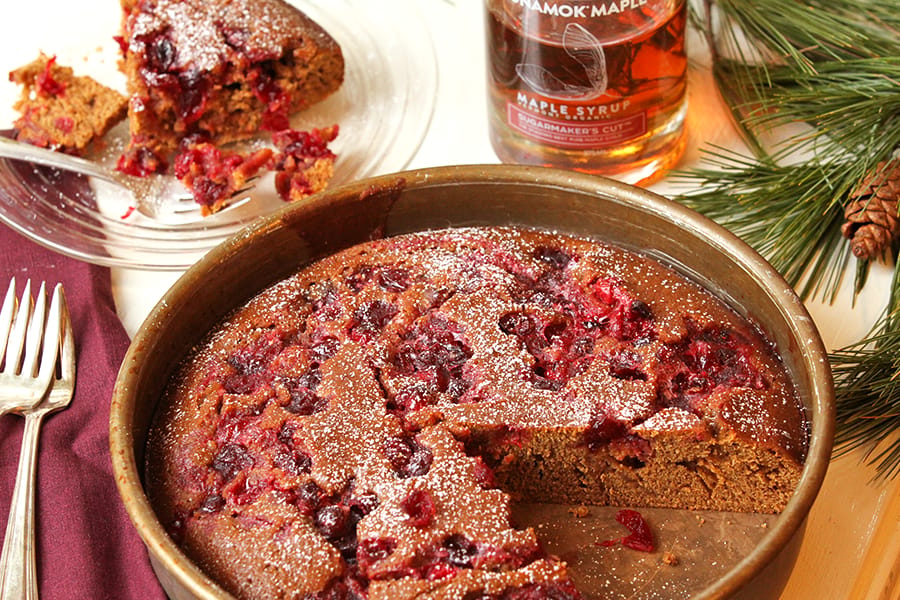 Cranberry Maple Gingerbread