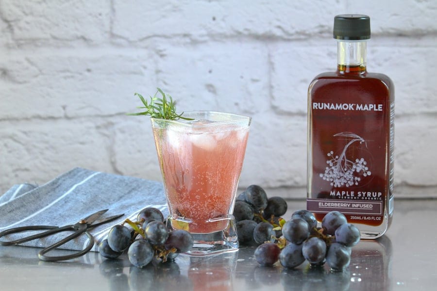 Elderberry Maple Mocktail by Runamok Maple
