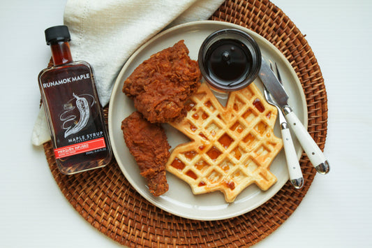 Chicken and Waffles with Spicy Maple
