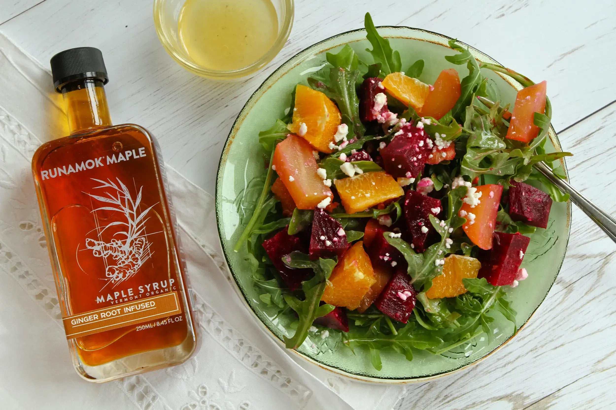Runamok Maple - Recipe Beet, Arugula and Citrus Salad with Ginger Maple Vinaigrette