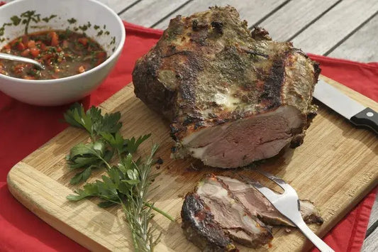 Runamok Maple - Recipe Butterflied Leg of Lamb with Mint Vinagrette