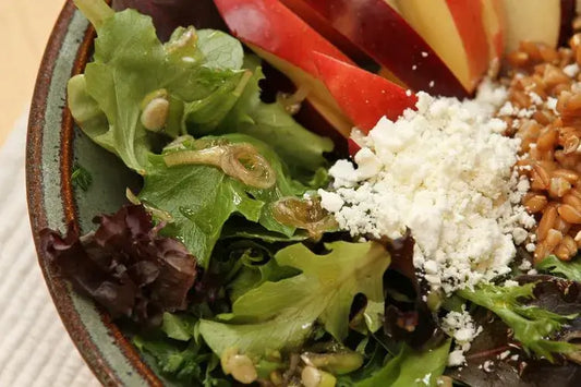 Runamok Maple - Recipe Farro and Apple Salad with Dark Maple Vinaigrette