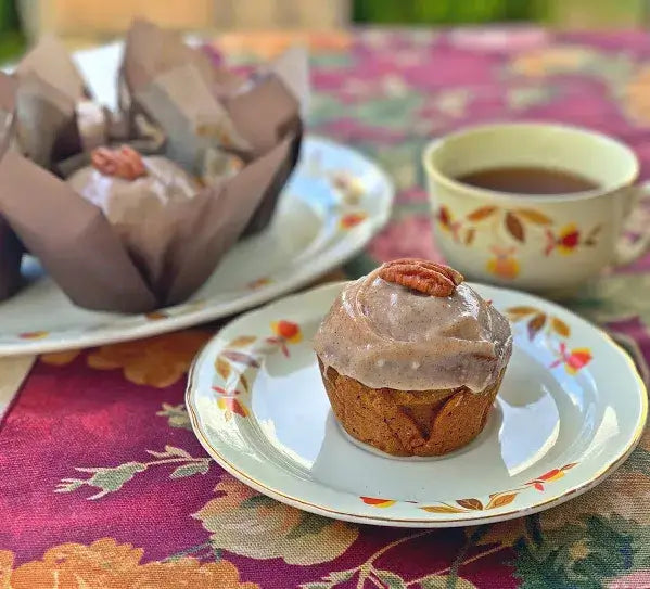 Glazed Maple Pumpkin Muffins