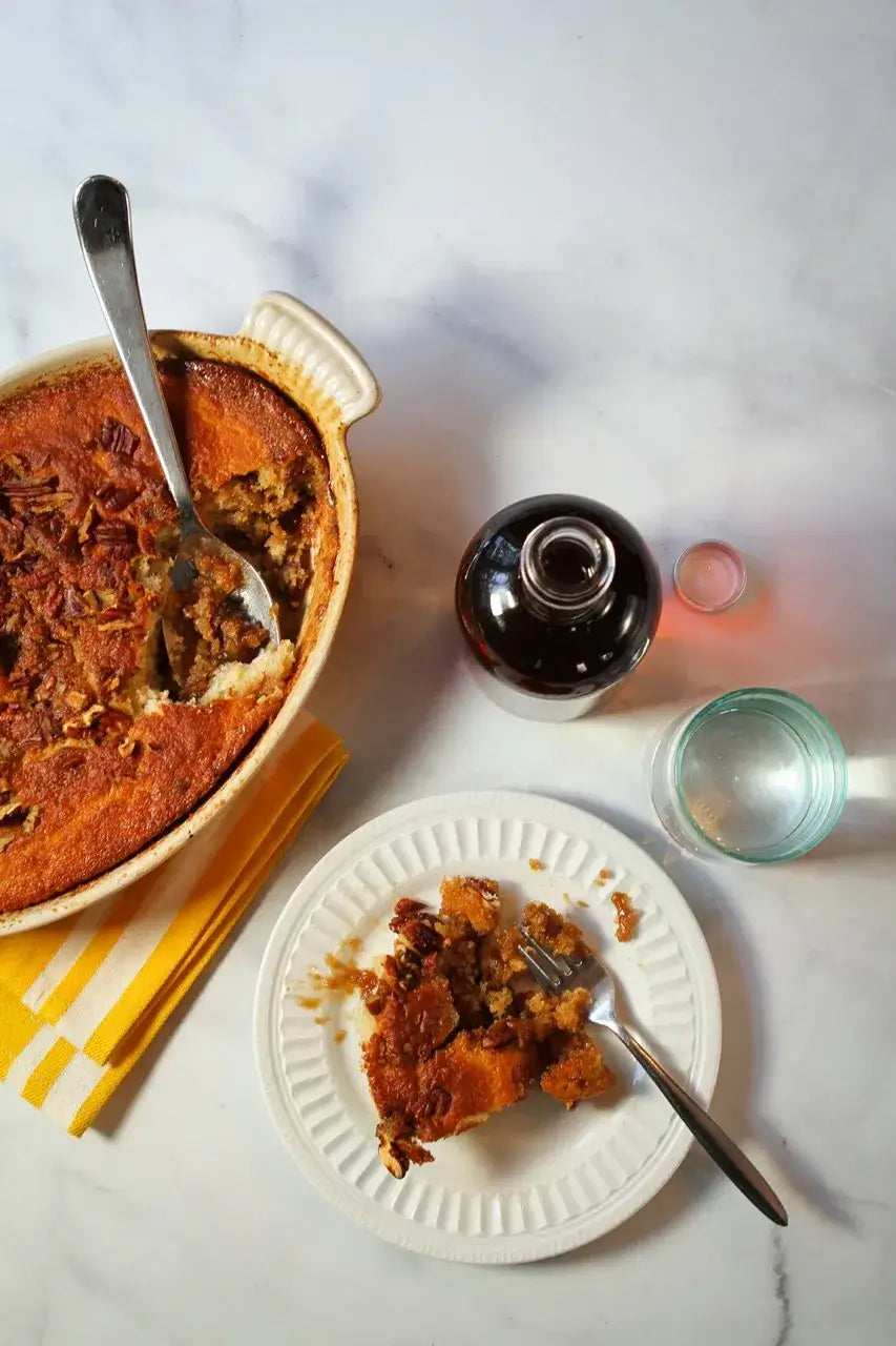 Maple Bourbon Banana Pudding Cake