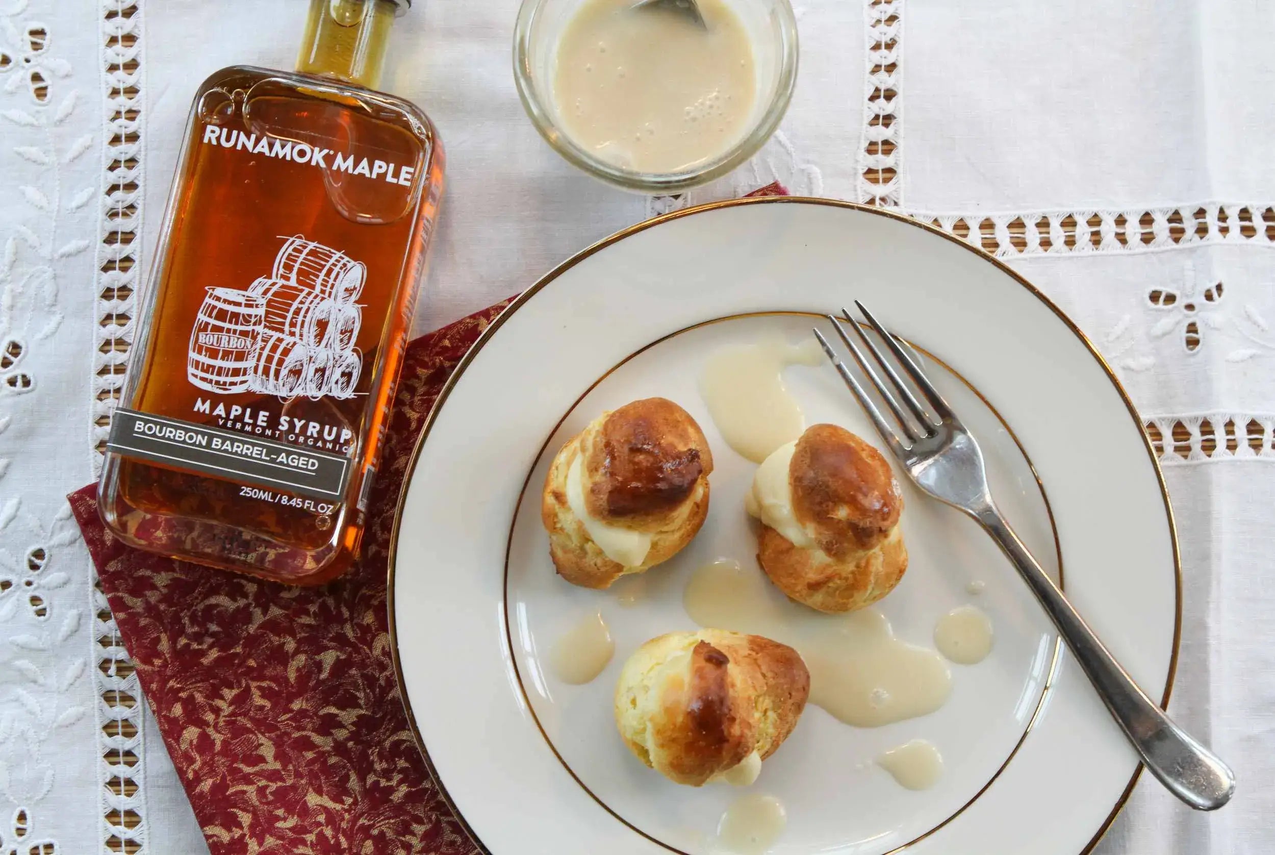 Runamok Maple - Recipe Maple Cream Profiteroles