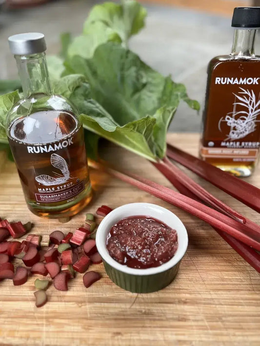 Runamok Maple - Recipe Rhubarb-Maple Compote