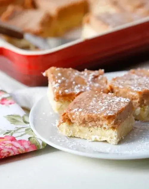 Runamok Maple - Recipe Rhubarb, Maple, Lemon Squares