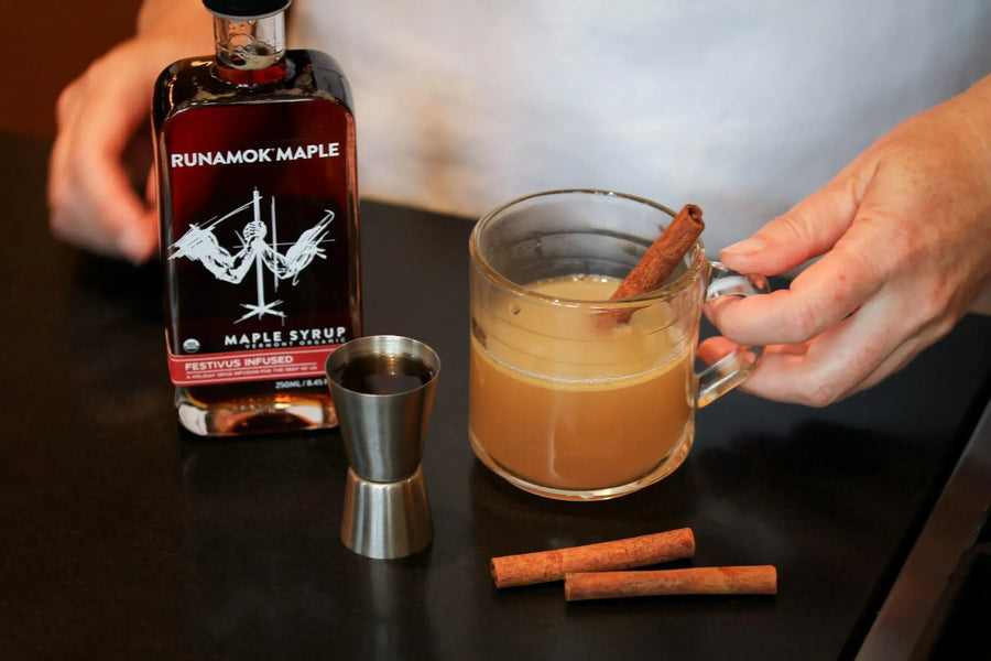 Hot Buttered Rum with Maple