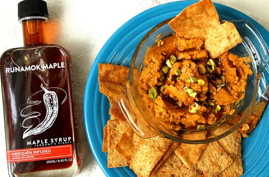 Runamok Maple - Recipe Sweet Potato and Tahini Dip with Spicy Merquén Drizzle