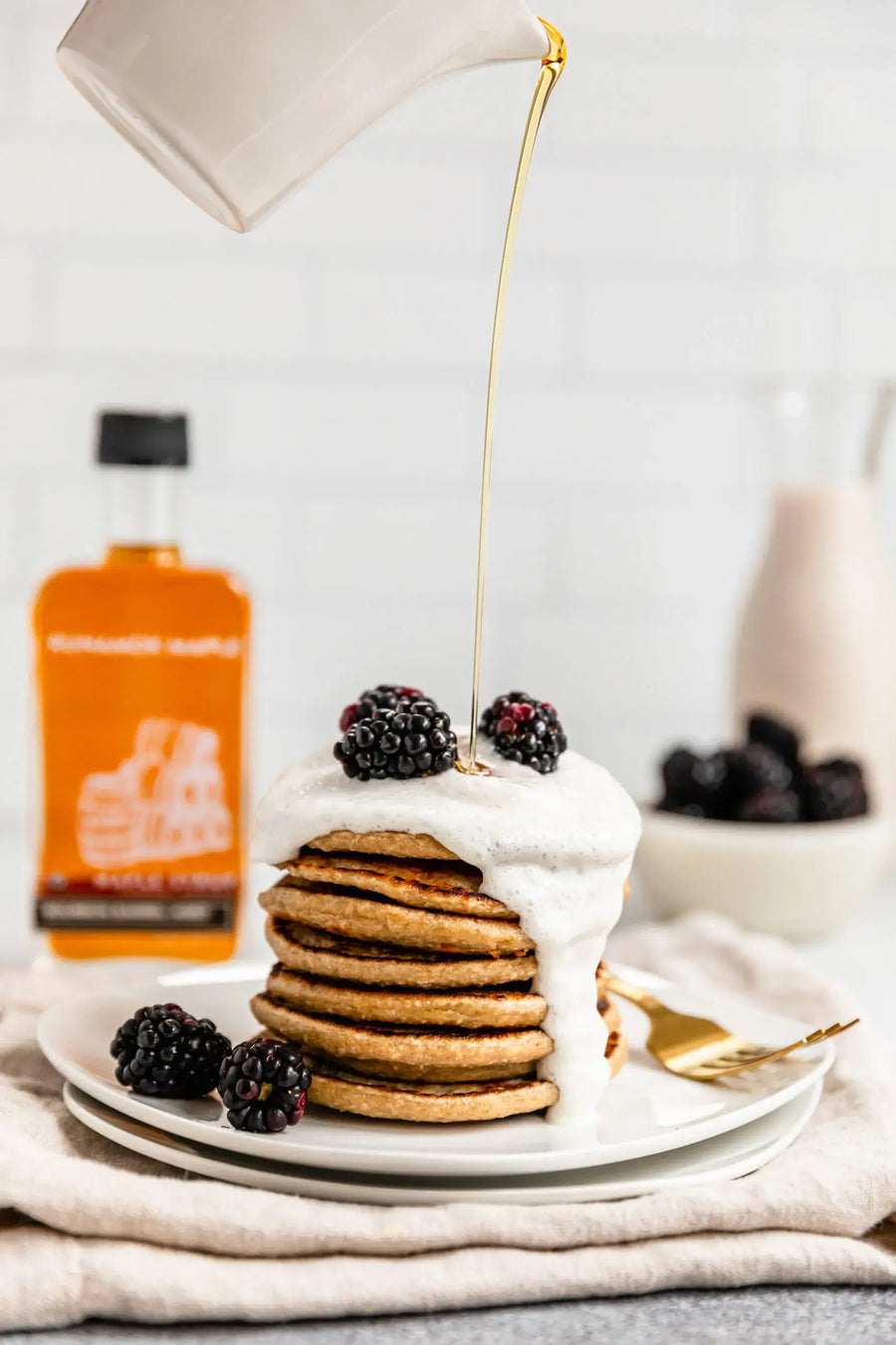 Vegan Coconut Cream Pancakes