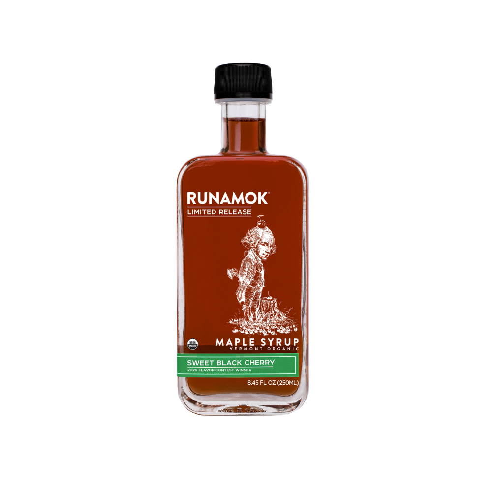 Sweet Black Cherry Infused Maple Syrup